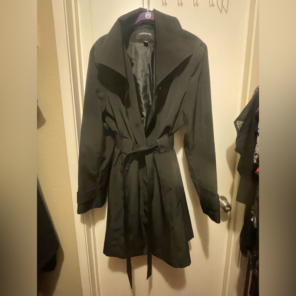 FOG London Fog Black Belted Coat